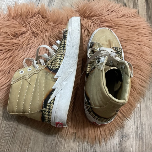 Vans Lightning Bolt Houndstooth High Top Sneakers Mens 8.5 - Picture 15 of 15